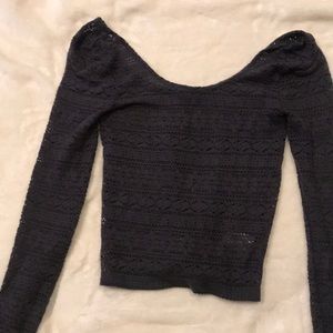 American Eagle cropped off the shoulder top